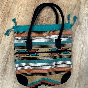 Multicolor Patterned Satchel Bag